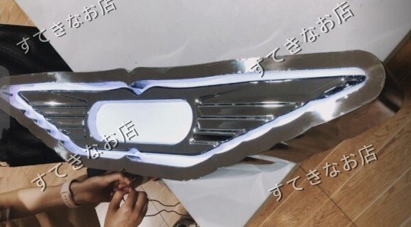 日野 ふそう ISUZU フロント アンドン 大型 中型 バスマーク 鏡面 ステンレス製 ライト付き デコトラ レトロ 色変換可能拍卖