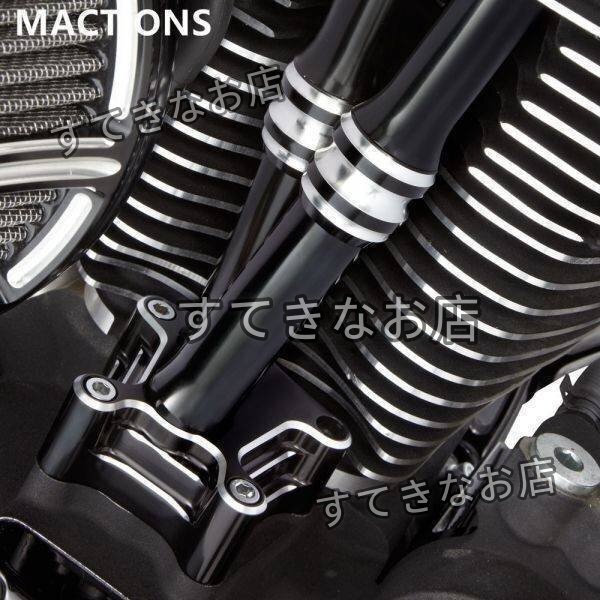 5-420 ロッドカバー ハーレー フルメタル プッシュ リフターブロックカバー 1999- 2015 ツインカム アルミ削り出し拍卖