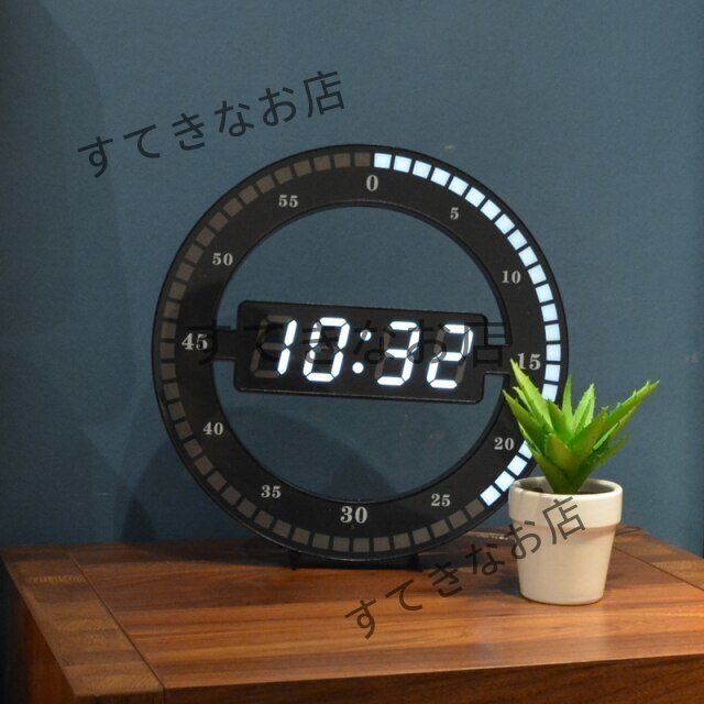 人気推薦 壁時計 創造的 デジタル 電子 シンプル 装飾 インテリア おしゃれ 壁掛け LED DIY 置き時計 輸入雑貨拍卖