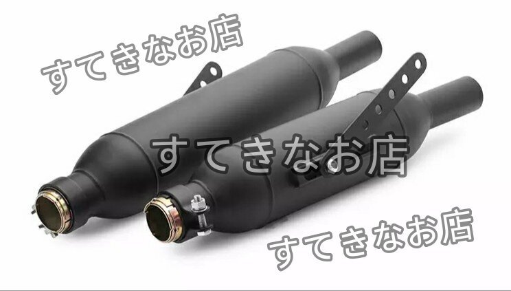 CHQ1457#【ブラック】キャブトン/キャプトン/マフラー/サイレンサー/スリップオン/スティード/バルカン/シャドウ/SR/TW拍卖