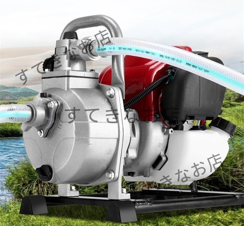 新品静かで燃費がいい 4サイクルエンジン エンジンポンプ ポンプ 口径約25mm 最大吐出量7m3/h 最大揚程20m 灌水 散水 農機具 園芸 農業用拍卖