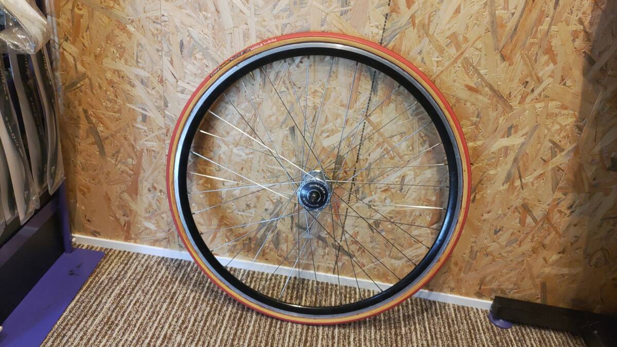 手組み デュラエースピストハブ クイックカスタム フロントホイール チューブラー USED拍卖