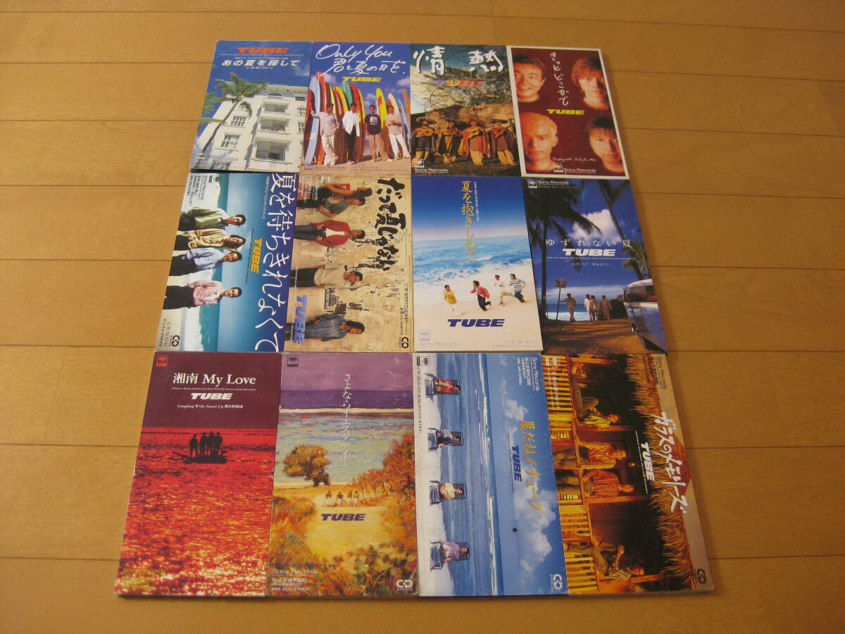8cmシングルCD12枚セット TUBE チューブ ♪湘南 My Love♪さよならイエスタデイ♪夏だね♪ガラスのメモリーズ♪夏を待ちきれなくて拍卖
