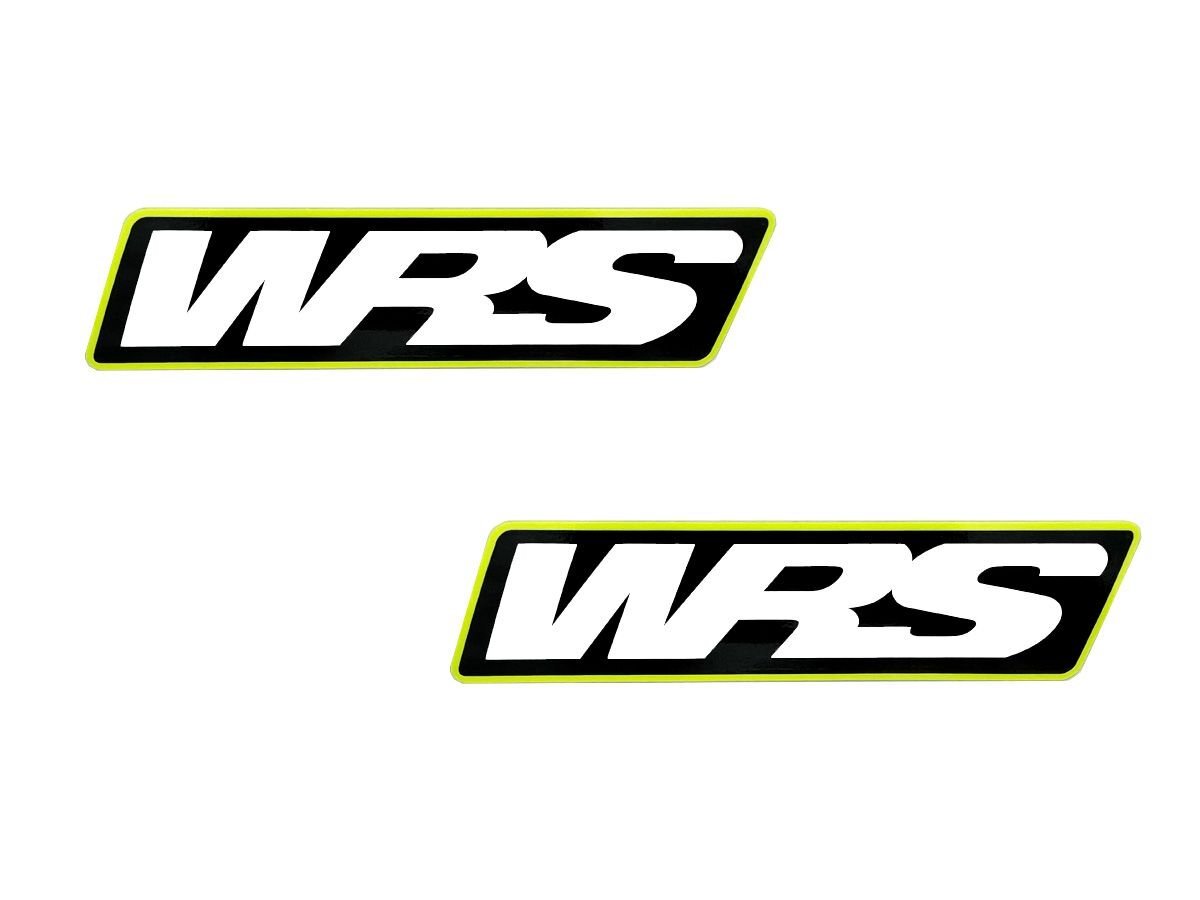 【国内在庫】WRS ステッカー MotoGPタイプ (2枚入り) イエロー ステッカー 130mm拍卖