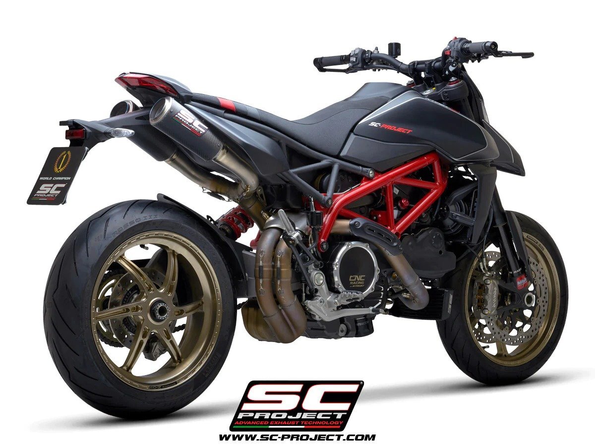 【国内在庫】SC-PROJECT SCプロジェクト CR-T M2 ツインスリップオン サイレンサー フルチタンリンクパイプ HYPERMOTARD 950/RVE/SP '21-25拍卖