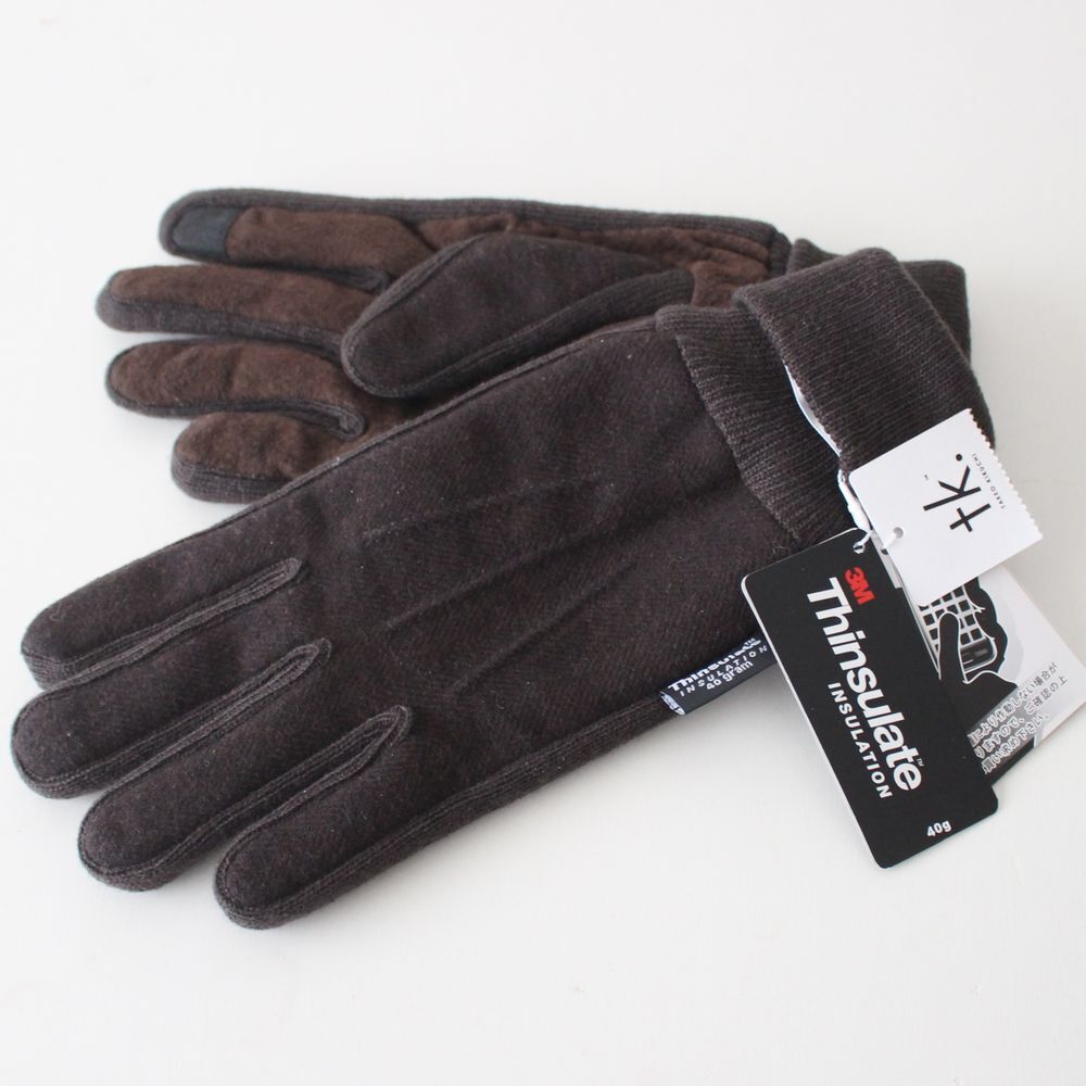 新品tk.TAKEO KIKUCHI タケオキクチ 3M シンサレート 防寒 豚革レザー手袋 メンズ拍卖
