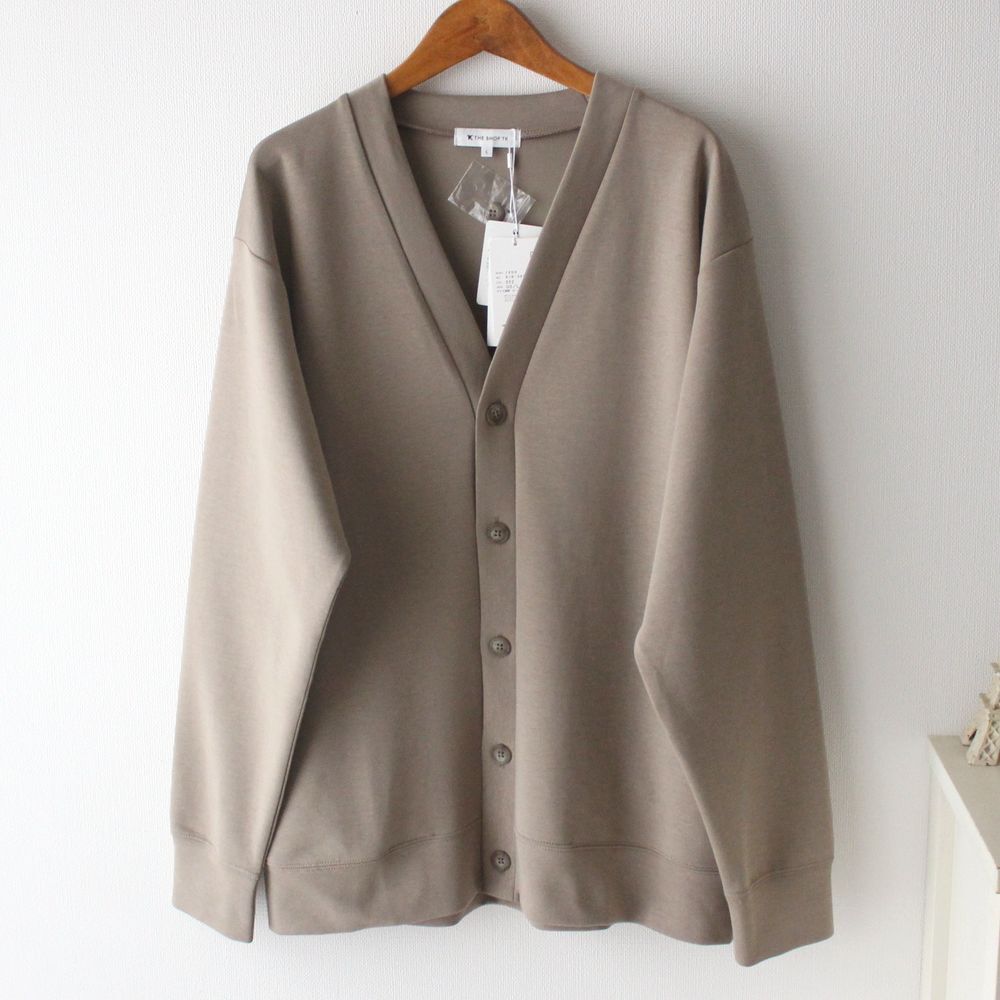 【Lサイズ】新品タケオキクチ THE SHOP TK ダンボール カーディガン メンズ ベージュ拍卖