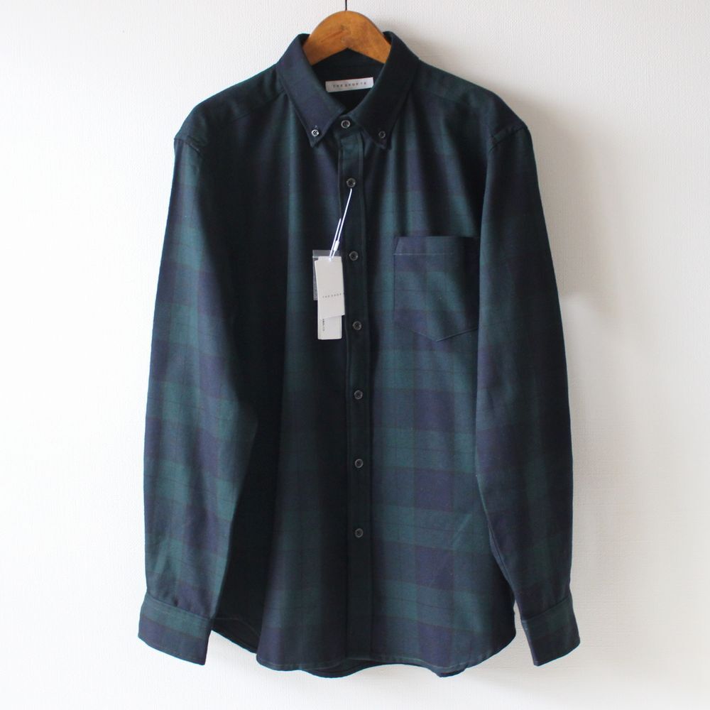 【Lサイズ】新品タケオキクチ THE SHOP TK シワになりにくい チェック柄 マウント ネルシャツ メンズ拍卖