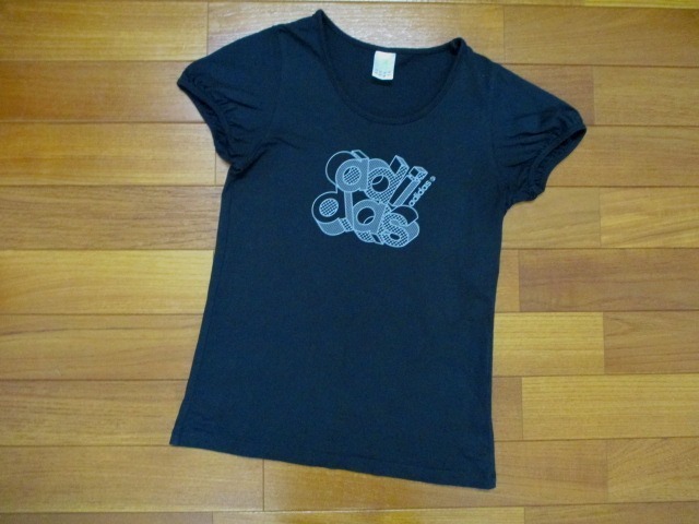 ☆ADIDAS アディダス☆ 綿素材 半袖Tシャツ М 黒拍卖