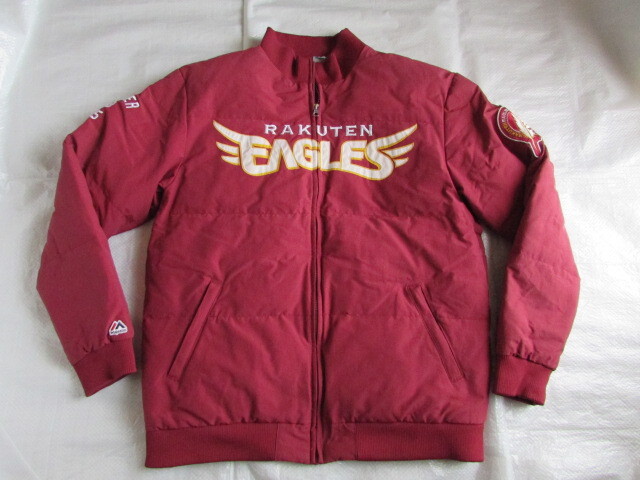 送料無料 USED品 スレ有り ブースタークラブ 限定 楽天 イーグルス ジャンバー ダウン ジャケット 羽毛 フェザー Lサイズ Majestic拍卖