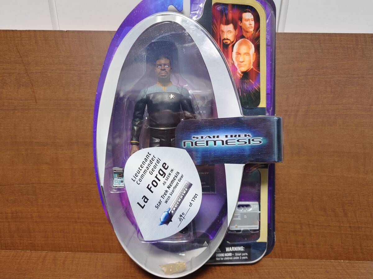 スタートレック フィギュア ラフォージ 390/1701個限定 7インチフィギュア アートアサイラム拍卖