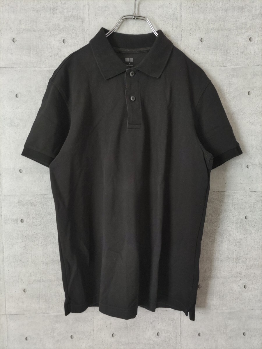 UNIQLO ポロシャツ ブラック M 半袖ポロシャツ トップス ユニクロ 古着拍卖
