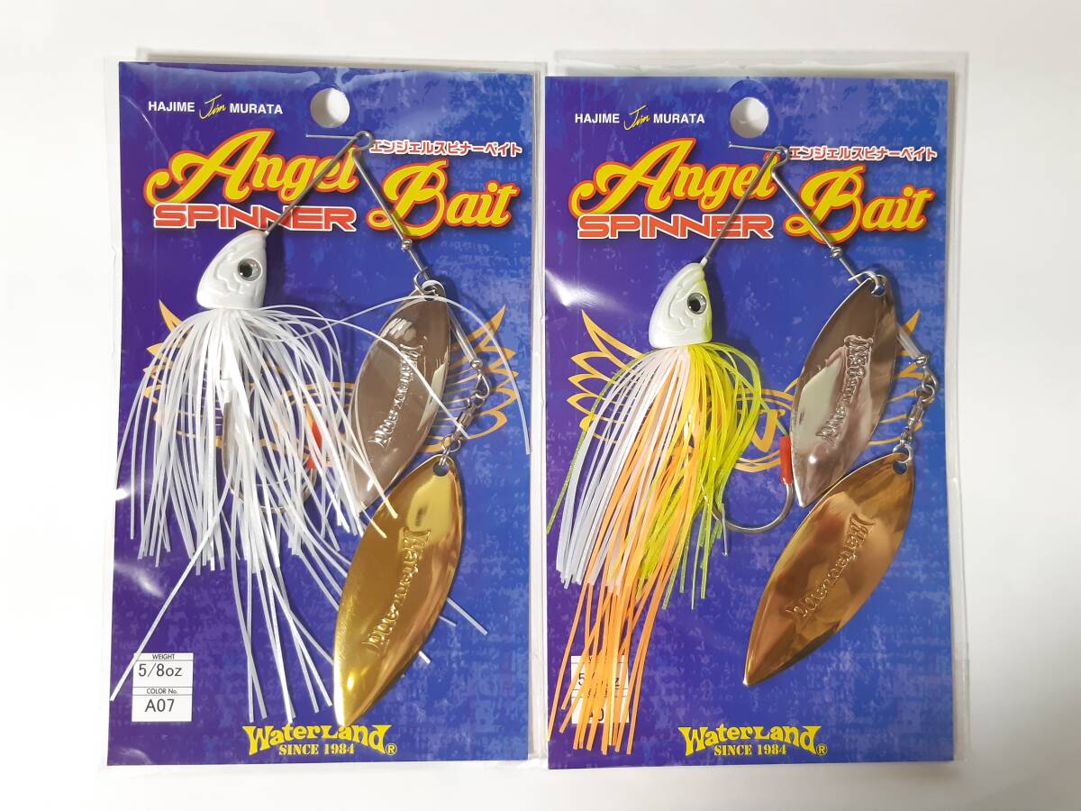 新品 ウォーターランド エンジェル スピナーベイト 5/8oz ダブルウィロー ◆2個セット◆ スーパーホワイト ホワイトチャート拍卖