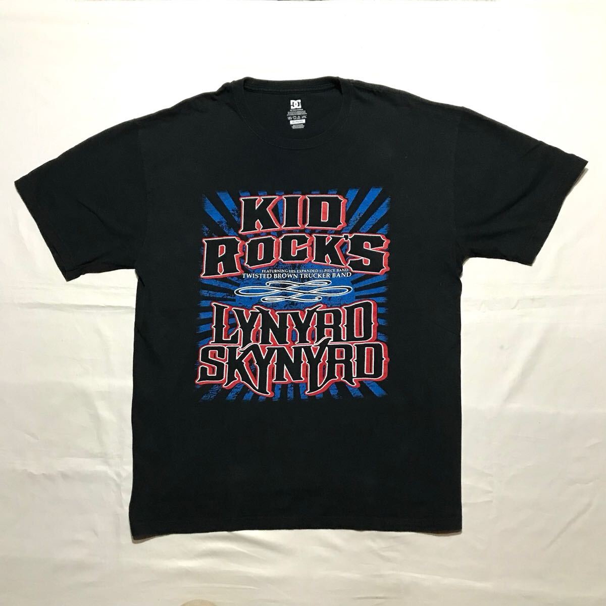 ROCK Tee【KID ROCK x LYNYRD SKYNYRD/2008 TOUR】サイズL/キッドロック/レーナードスキナード/DC SHOES/ツアーTee拍卖
