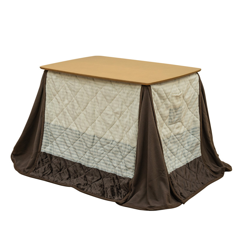 ダイニングこたつテーブル 90cm×60cm 掛布団付き 510W ハイタイプ 2点セット デスクにも ナチュラル KT-D90(NA)拍卖