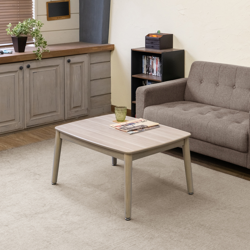 こたつ こたつテーブル 2WAY ハイタイプ 継脚 80×60cm ローテーブル コタツ 510W センターテーブル KJO-01NA ナチュラル(NA)拍卖