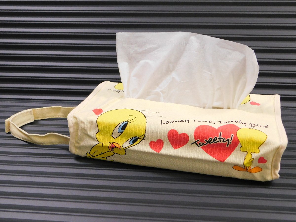 ◆送料無料◆【LOONEY TUNES・トゥイーティー】※《ティッシュカバーケース・A》 ティッシュペーパーホルダー アメリカン雑貨拍卖