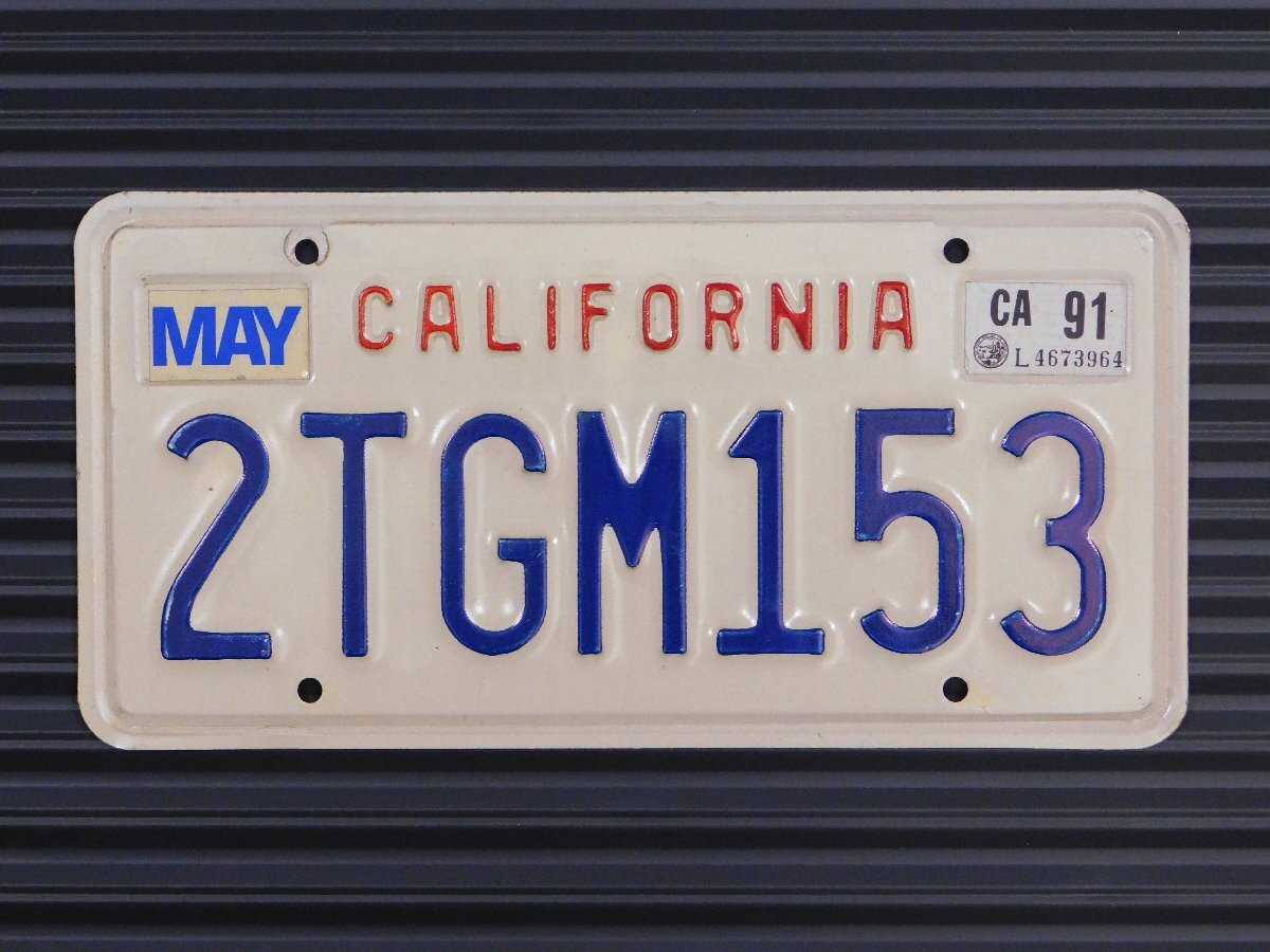 ナンバープレート【カリフォルニア州】アメリカ ヴィンテージ ガレージ 陸運局払い下げ C-48拍卖