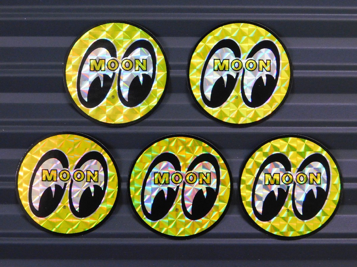◆送料\110◆【MOONEYES・ムーンアイズ】※《アイボール プリズムステッカー・直径40mm / 5枚セット》 DM058拍卖