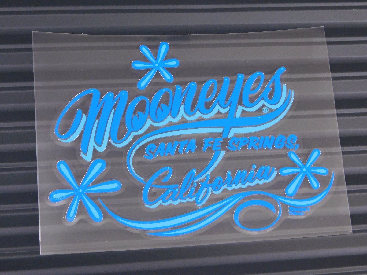 ◆送料\140◆【MOONEYES・ムーンアイズ】※《カリフォルニア ピンストライプステッカー/ブルー》 DM173BL 転写式 抜きタイプ 拍卖