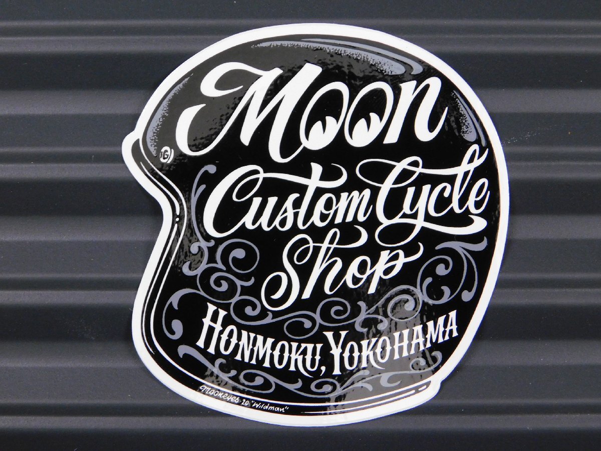 ◆送料\110◆【MOONEYES・ムーンアイズ】※《MOON Custom Cycle Shop・ヘルメットステッカー》 DM237拍卖