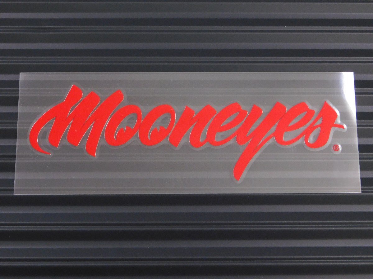 ◆送料\110◆【MOONEYES・ムーンアイズ】※《MOONEYESステッカー・レッド》 DM234RD 転写式 ステッカー 抜きタイプ拍卖