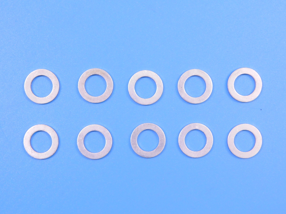 【アルミワッシャー・M10×10個】※ (外径16・内径10・厚み1.5mm)拍卖