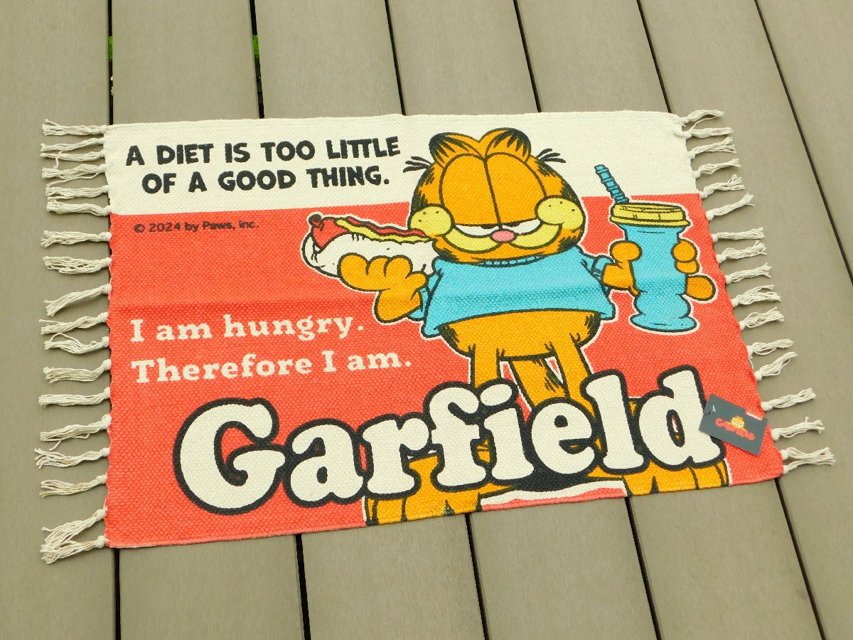 ◆送料無料◆【GARFIELD・ガーフィールド】※《コットンマット・500×700mm / GF-00063-3》 アメリカン雑貨 優しい肌触り拍卖