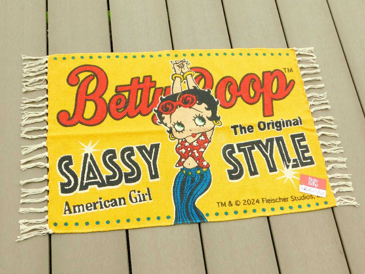 ◆送料無料◆【Betty Boop・ベティちゃん】※《コットンマット・500×700mm / BT-SASSY》 アメリカン雑貨 優しい肌触り拍卖