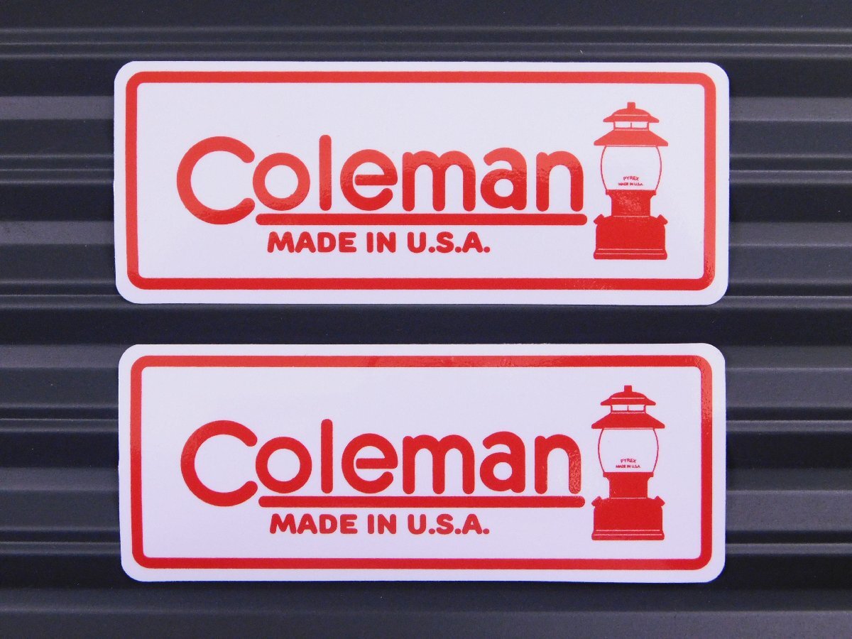 ◆送料\110◆【Coleman・コールマン】※《レーシングステッカー/2枚セット》 (品番ms112) アメリカン雑貨 ガレージ拍卖