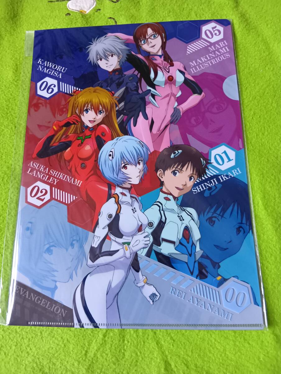 ヱヴァンゲリヲン ヱヴァンゲリヲン 新劇場版 クリアファイル シンジ レイ アスカ マリ カヲル拍卖