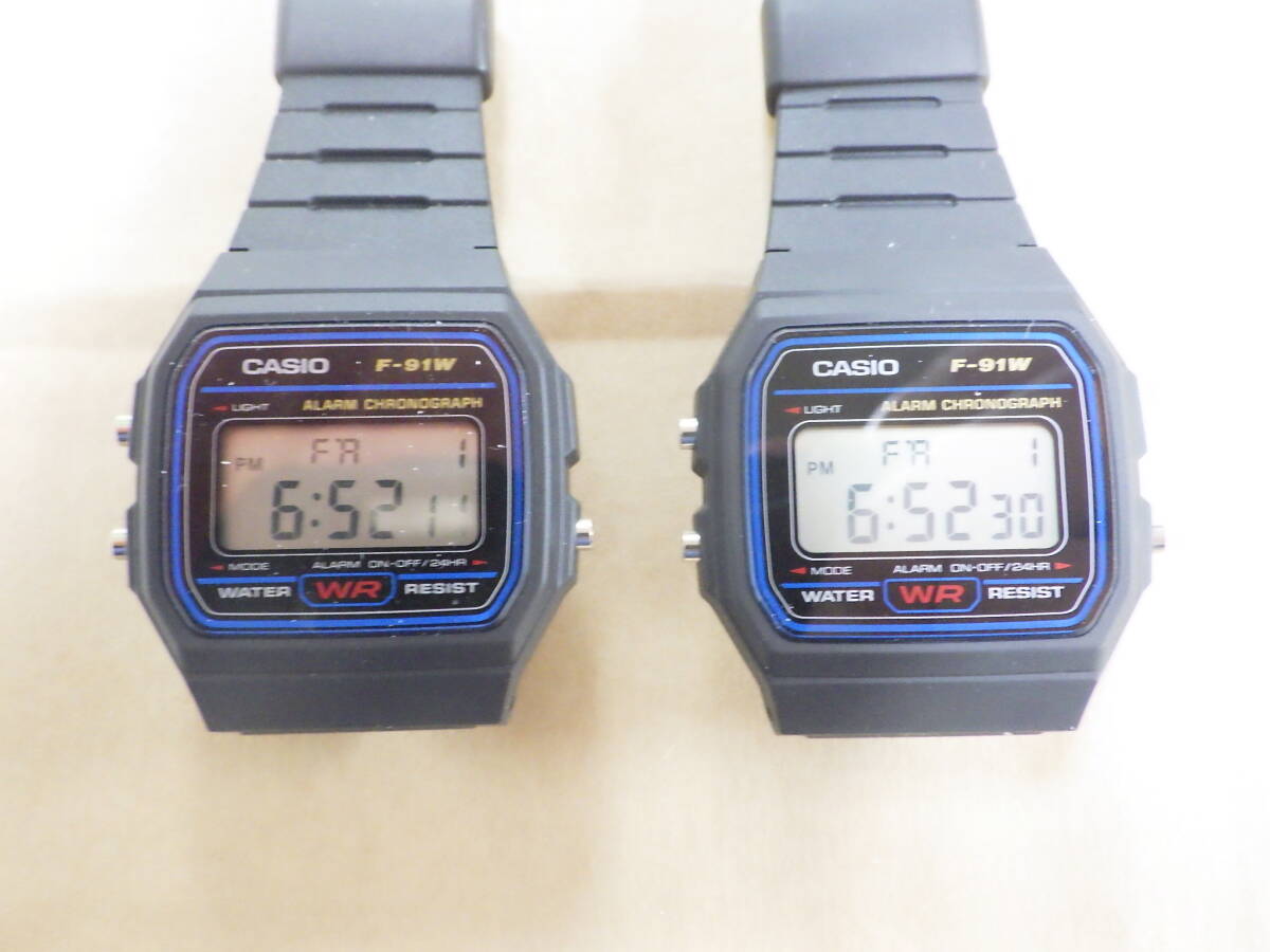 CASIO カシオ デジタルウォッチ F-91W 2点 №2561拍卖