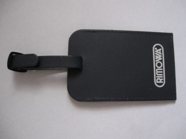 RIMOWA リモワ ネームタグ 名札 荷札 ブラック 黒 プレート拍卖