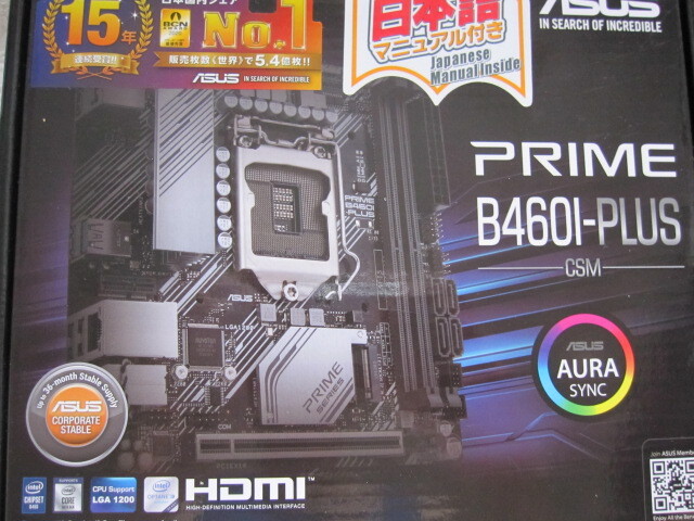 ASUS PRIME PRIME B460I-PLUS B460 LGA1200 DDR4 USB3.2 SATA6Gb/s Mini-ITX拍卖