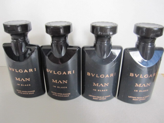 BVLGARI MAN IN BLACK ブルガリ メン イン ブラック ボディローション アフターシェーブバーム 各2本 計4本拍卖