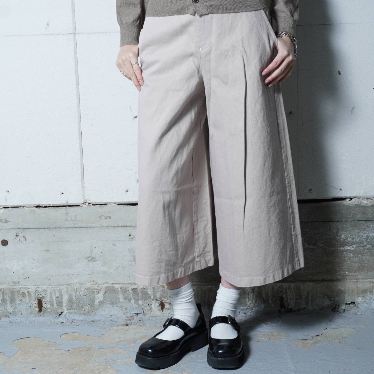 【COMME des GARONS】コムデギャルソン "99年製" 極美品 タグ付ガウチョパンツ beige拍卖