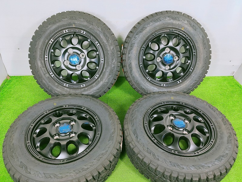 OPEN COUNTRY★145/80R12 80/78N LT 新品 12x4.00B +42 4穴 PCD100 中古ホイールセット 4本 ノーマル【宮城発 送料無料】MYG-B15892★拍卖