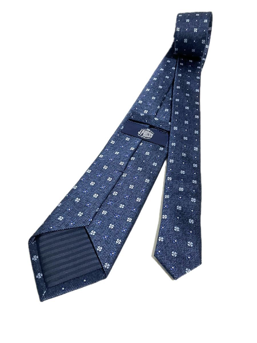 J.PRESS ジェイプレス ネクタイ ネイビー系 小紋 柄 送料185円(追跡付)〜 拍卖