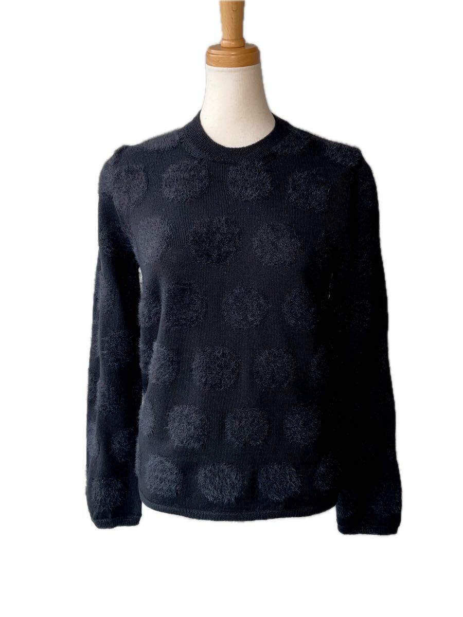 美品 コムデギャルソン・コムデギャルソン ドットセーター M 黒拍卖