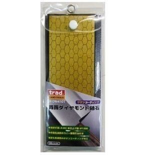 ☆クリックポスト・メール便 送料無料☆ 高耐久 TRAD 両面 ダイヤモンド 砥石 ☆チタンコーティング拍卖