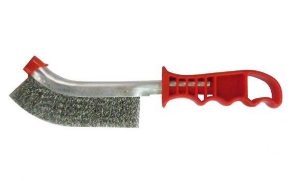 【クリックポスト・メール便 送料無料】trad グリップJ型 ワイヤーブラシ 240mm 銅線 ☆サビ落とし、ペンキはがしに ☆TWB-01拍卖