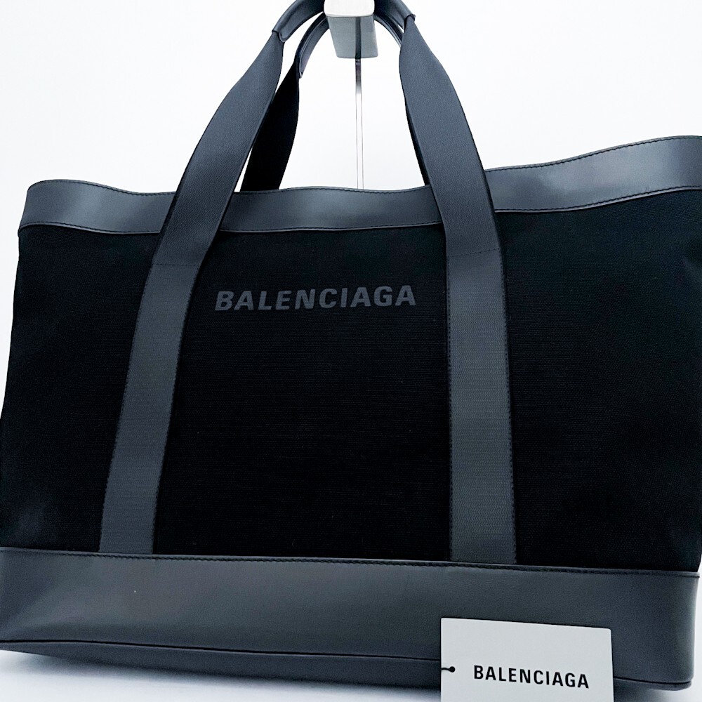 1円■未使用級■幻の逸品■超希少デザイン■最大サイズ■BALENCIAGA バレンシアガ トートバッグ ビジネス トラベル 旅行 A4 メンズ レザー拍卖