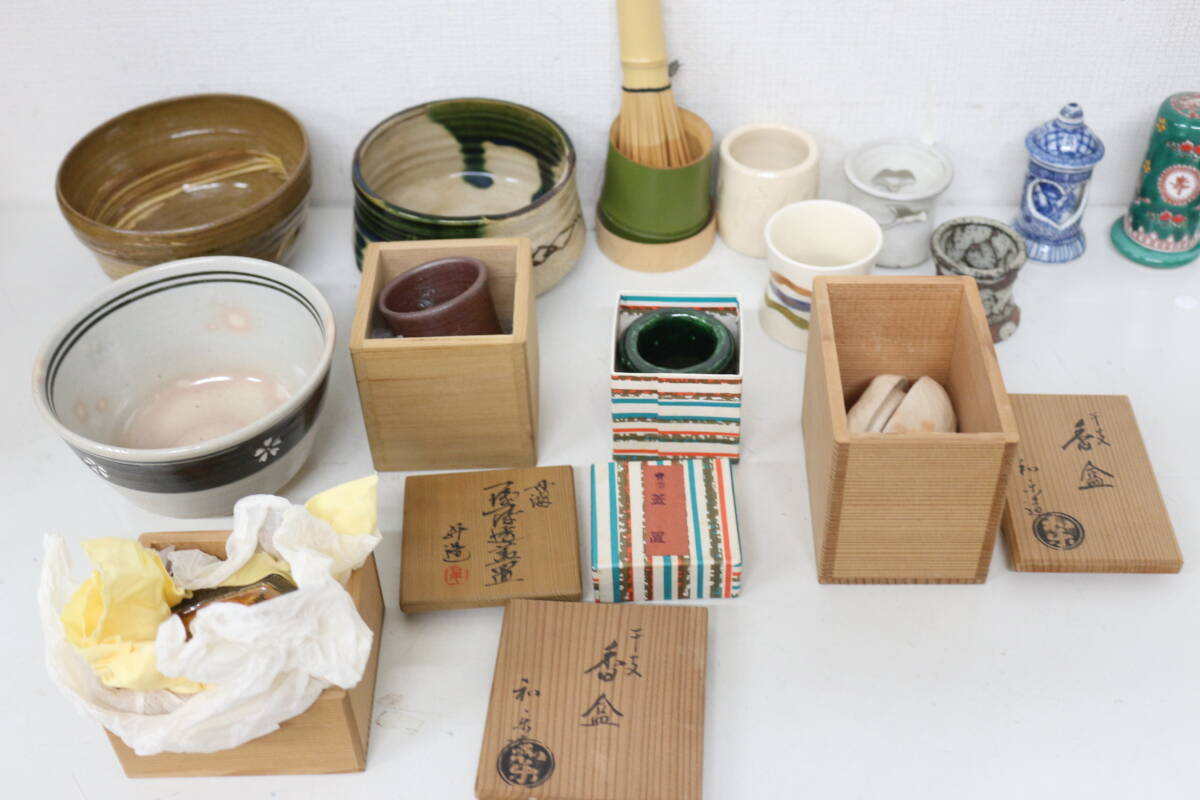 詳細不明 茶道具 お茶碗 香合 置き など 要画像判断 まとめ 激安1円スタート拍卖