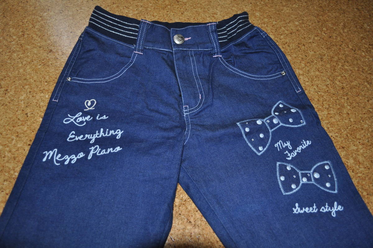 ★新品★未使用 メゾピアノ ナルミヤ デニムパンツ M 150 140 拍卖