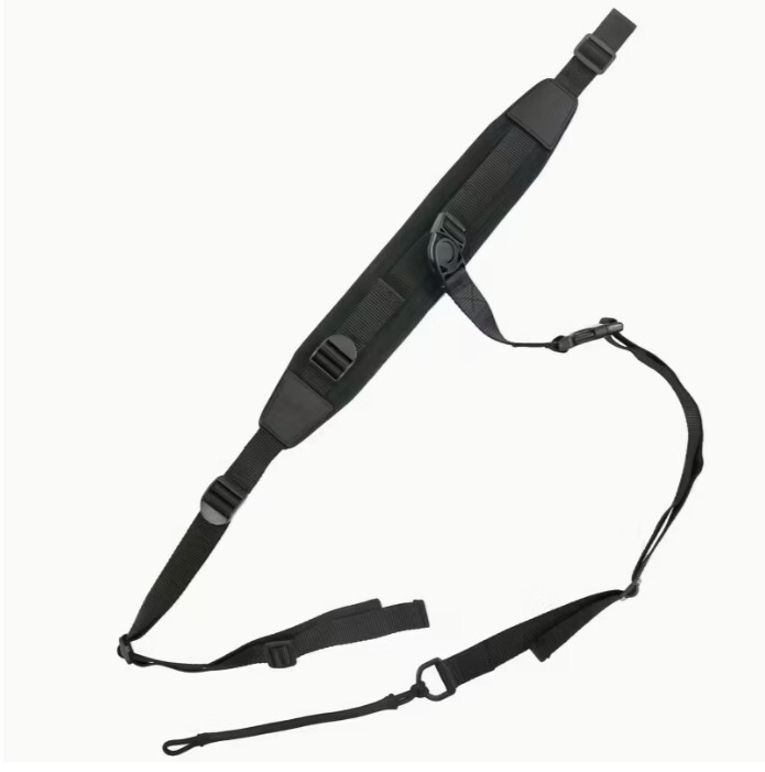 実銃用☆3点式スリング(黒) 負革 ズレない快適なスリング   狩猟の必需品 散弾銃 ライフル 駆除 管理捕獲に拍卖