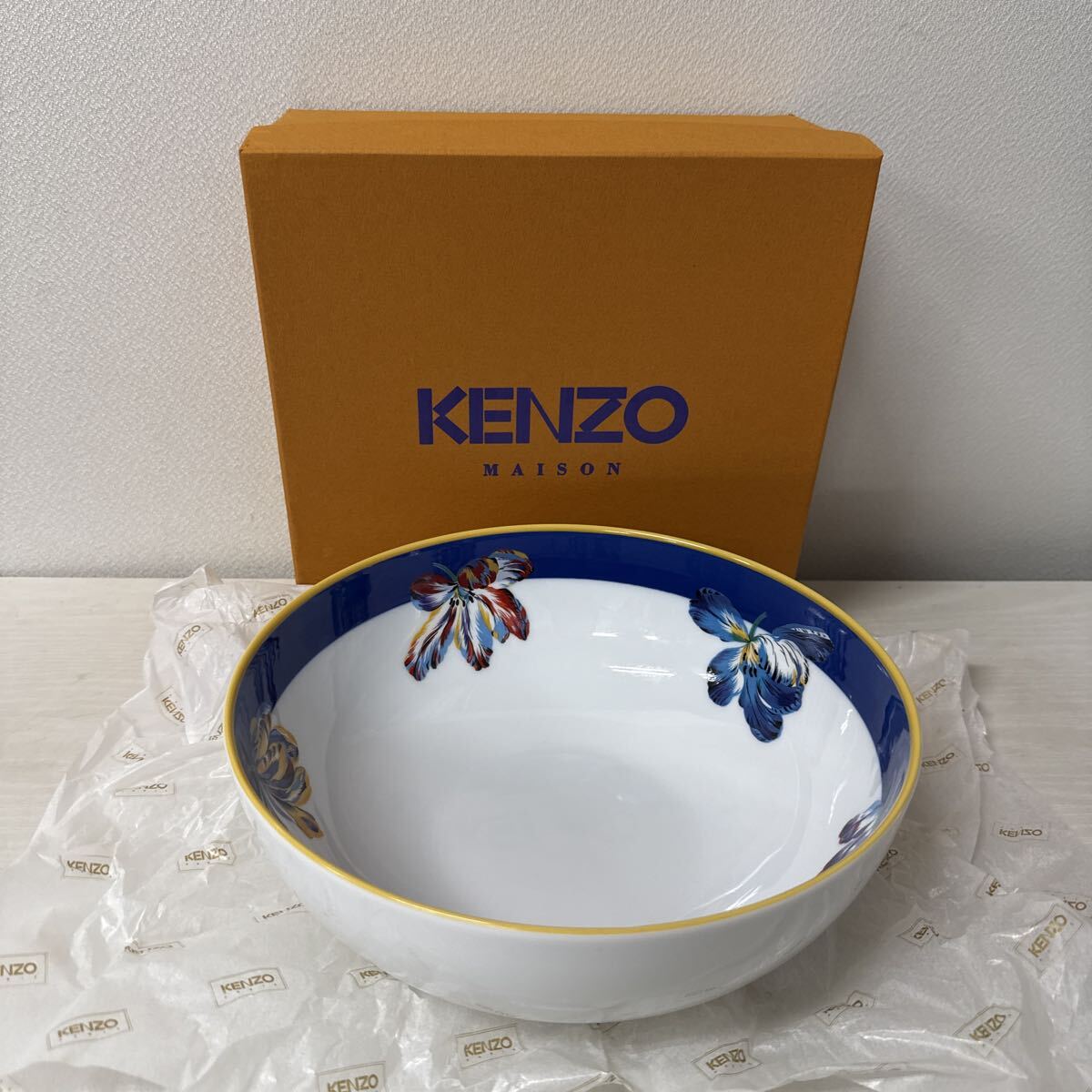 ● KENZO MAISON KZ 5127 クロッキュスボール 大皿 食器 深皿 深鉢 盛鉢 皿 未使用品 ●拍卖
