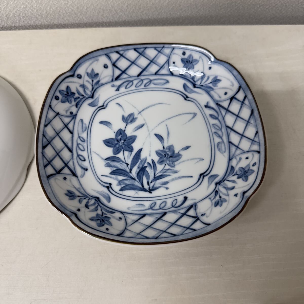 ● 聖窯 小鉢 2客組 和食器 食器 小皿 花柄 元箱なし 未使用品 ●拍卖