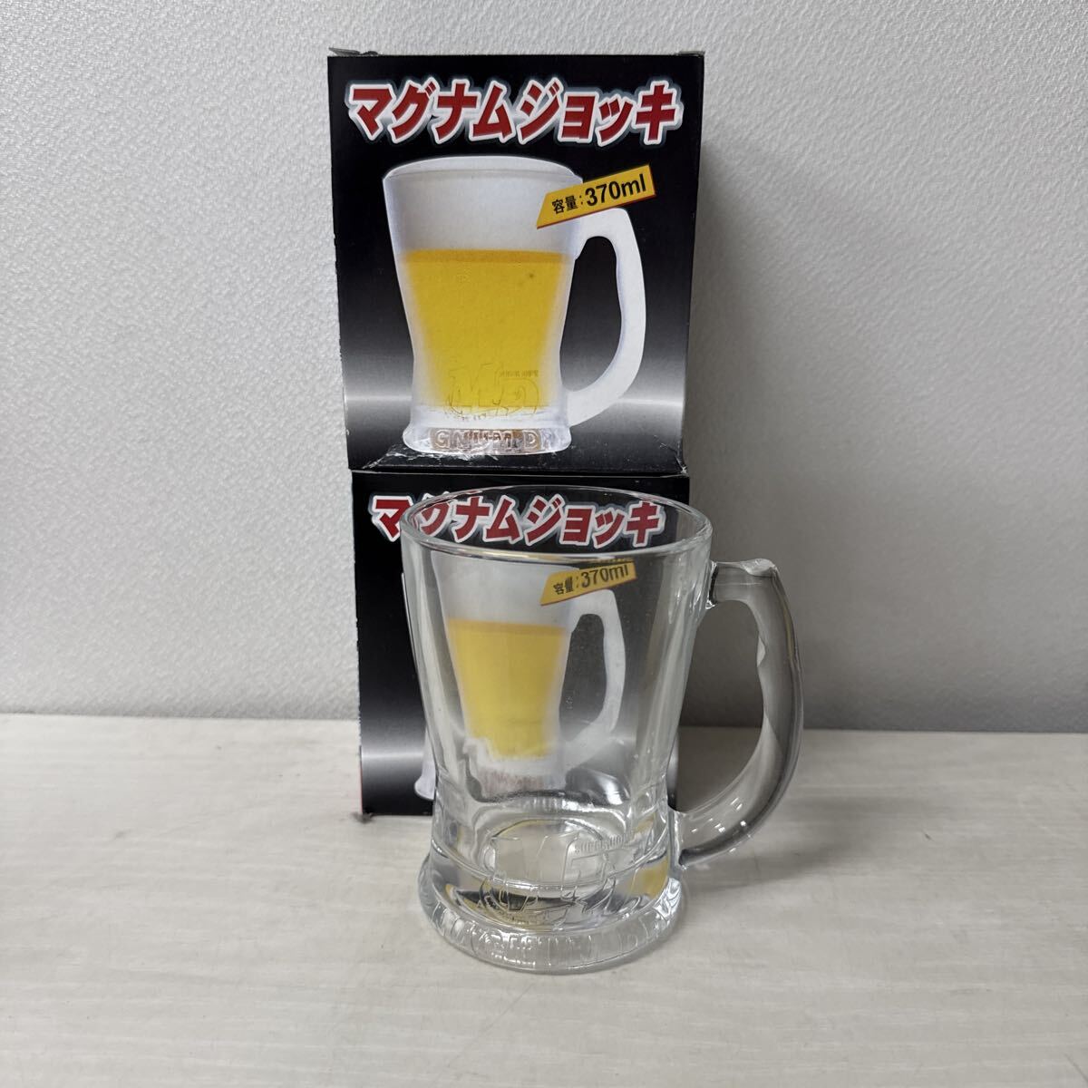● MD マグナム ジョッキ ビールジョッキ マグジョッキ 370ml 2客セット 未使用品 ●拍卖