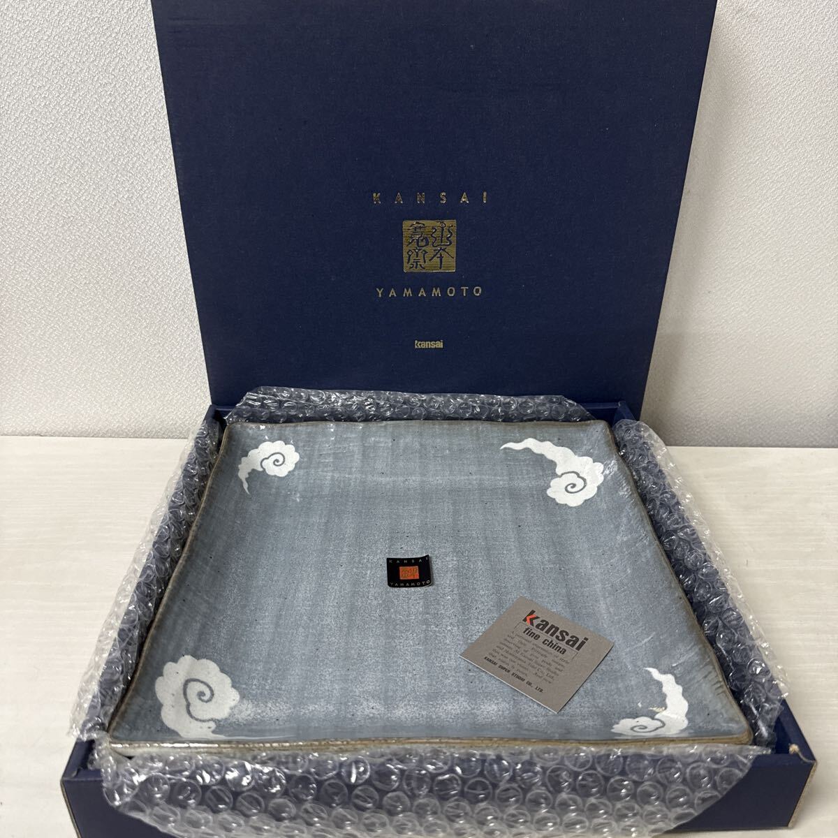 ● KANSAI YAMAMOTO YK-7011S 角盛皿 トレー 食器 和食器 角皿 大皿 未使用品 ●拍卖