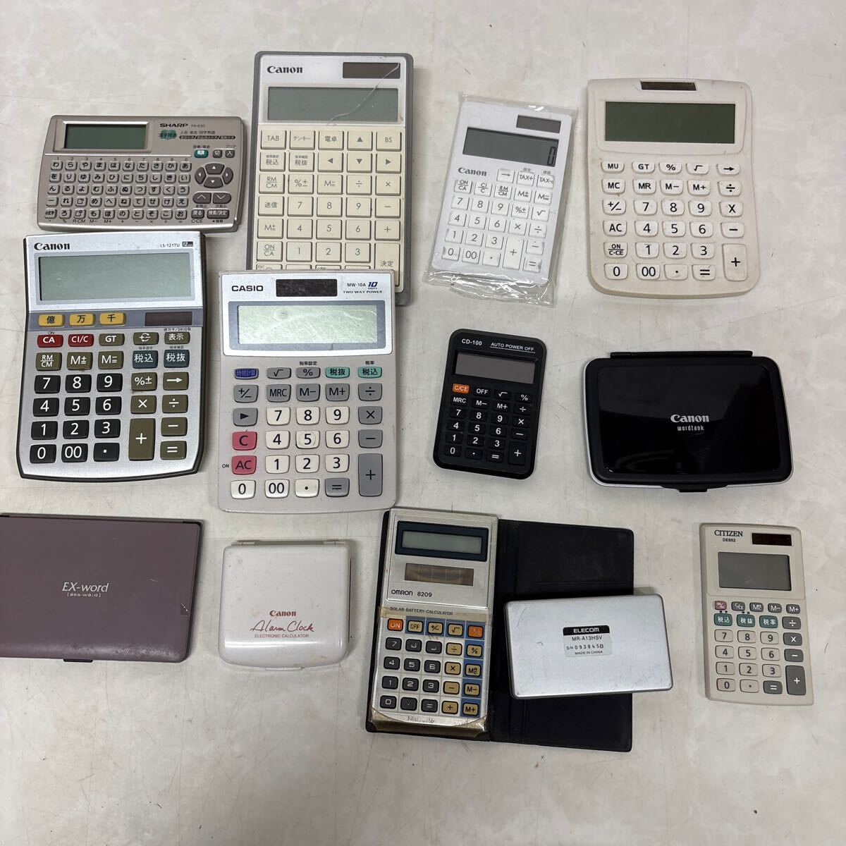 ★Canon SHARP CASIO 電卓 電子辞書 など ジャンク品★拍卖